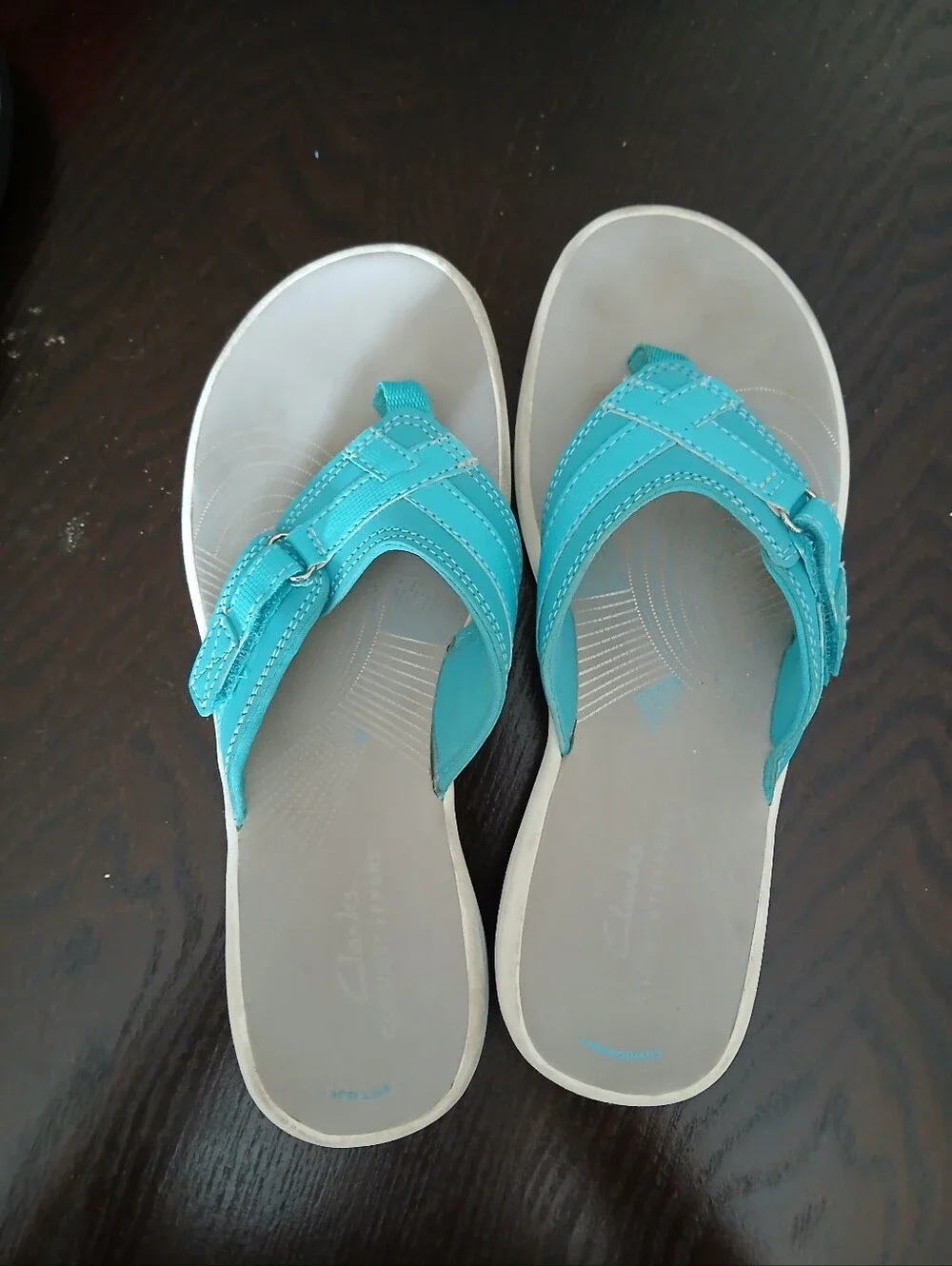 Clark's Breeze Sea Cloudsteppers Aqua Size 7 Slip On